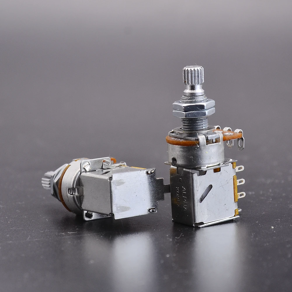 Alpha Push Pull  Potentiometer(POT)  For Electric Guitar Bass  25K/B50K/250K/500K