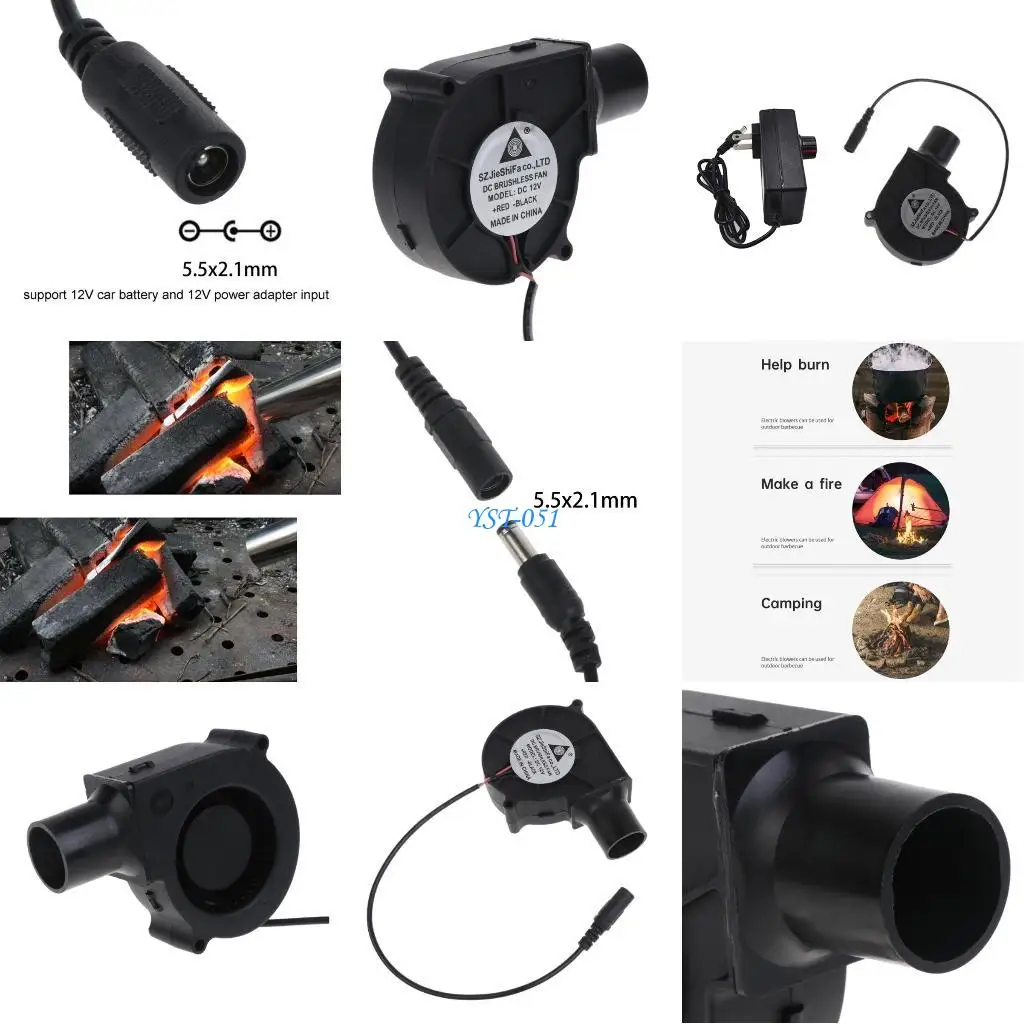 E15A Wtyczka amerykańska Dmuchawa powietrza do Przenośny wentylator do Dmuchawa powietrza Ręczny wentylator do 12