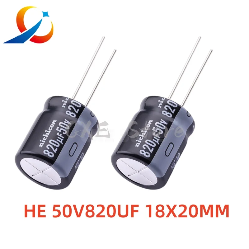 Nichicon HE 50V820UF Volume 16X20MM Electrolytic Capacitor UHE1H821MHD6 820UF 50V NEW