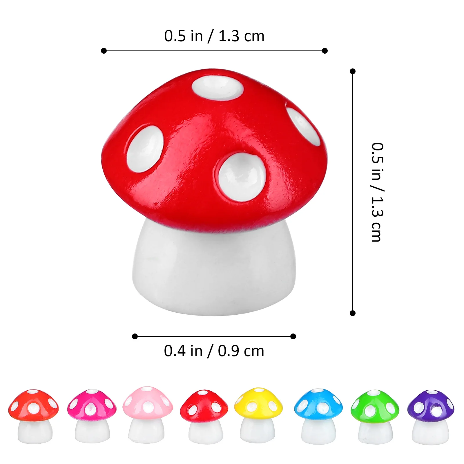 

80 pcs Mini Mushroom Resin Tiny Mushrooms For Micro Landscape Garden Decor Kids Room Home Office Desk Ornament Accessories