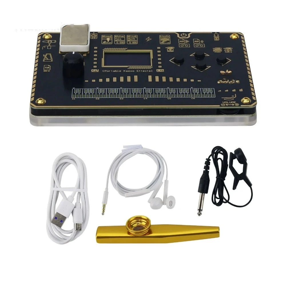 Electric Kazoo Synthesizer, Easy-to-Learn Instrument, Humming Voice Changer, Multi Effects for Electric Guitar