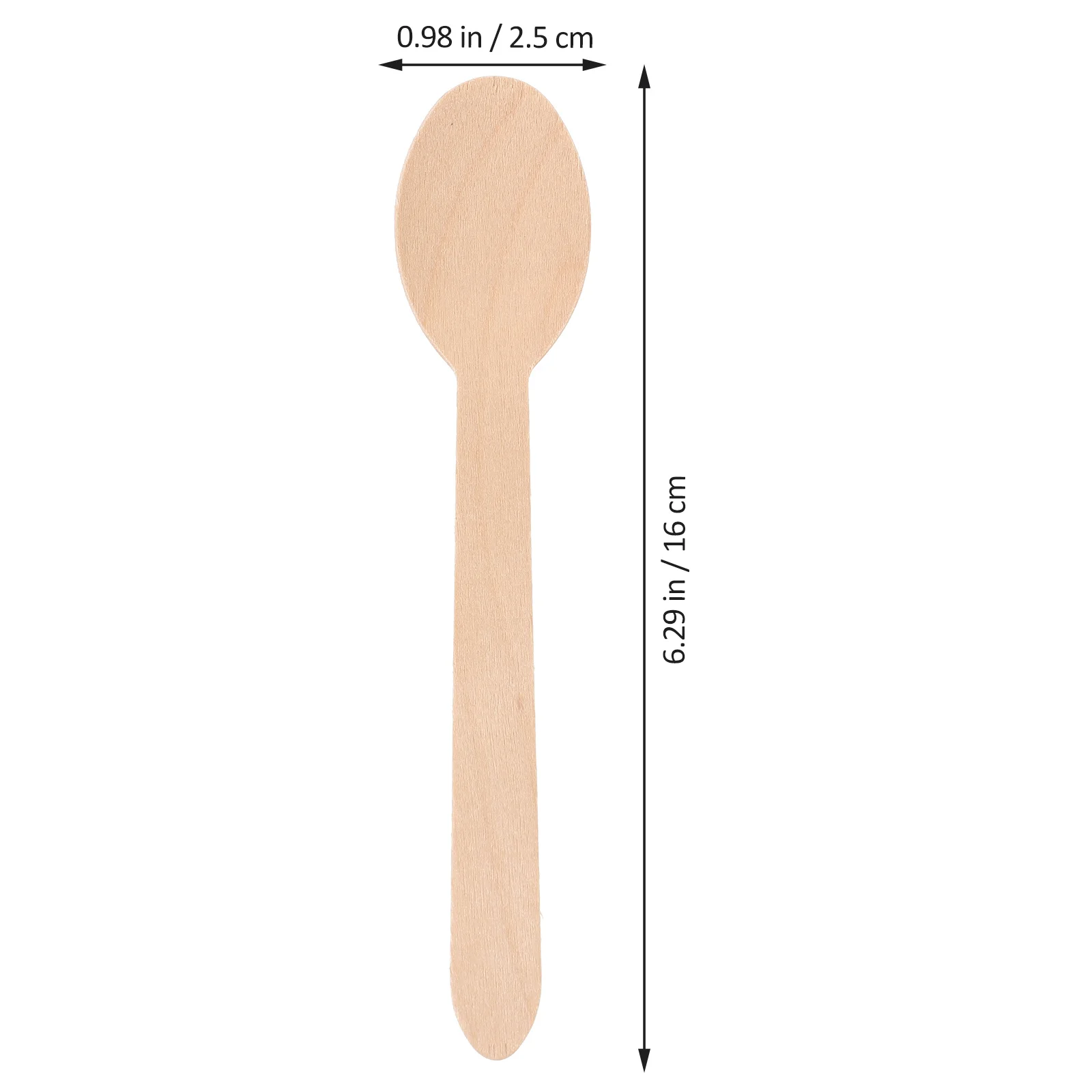 

300 Pcs Tableware Supplies Wooden Cutlery Spoons Untensils BBQ Utensils Eco-friendly