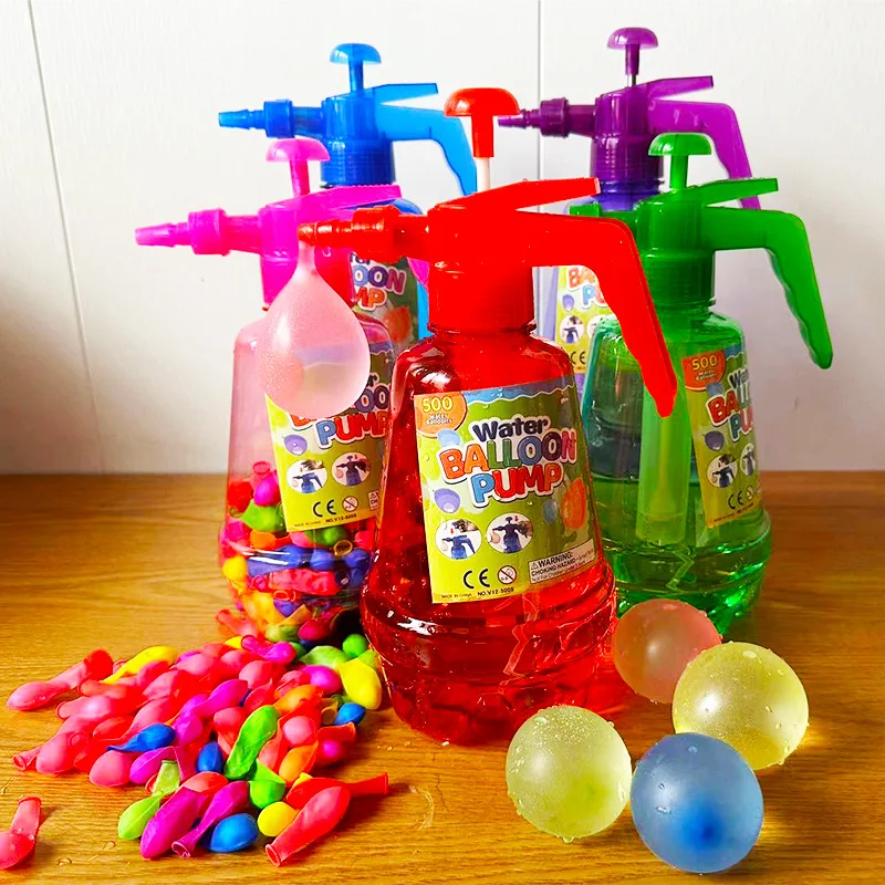 New 100PCS Water Balloons with 1.5L Filling Kettle for Outdoor Sports Water Ball Battle Pool Party Children's Sports Toys