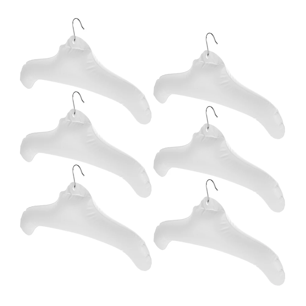 

6 Pcs Foldable Travel Hangers For Wet Clothes PVC Drying Coat Hangers for Closet Wet Clothes Storage Drying Hanger Solution