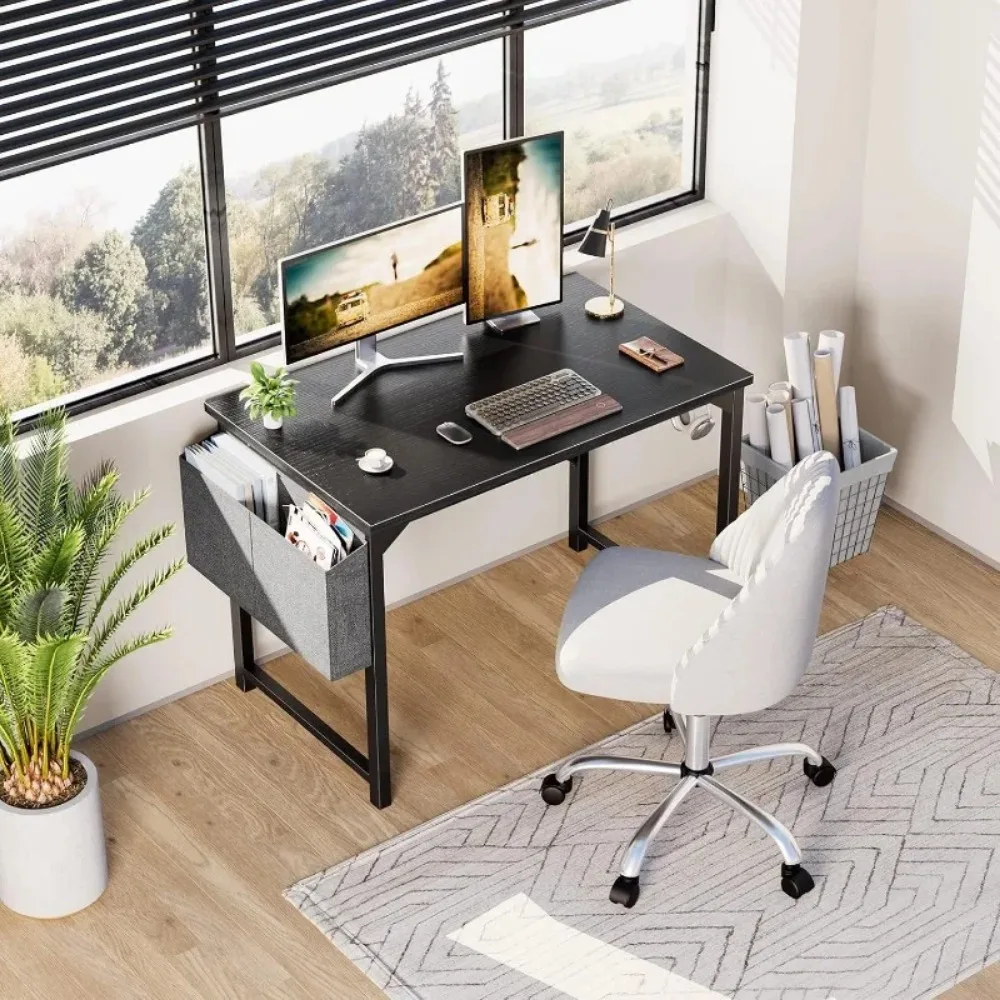 Small Computer Desk 40 Inch Home Office Work Study Writing Student Kids Bedroom Wood Modern Simple Table