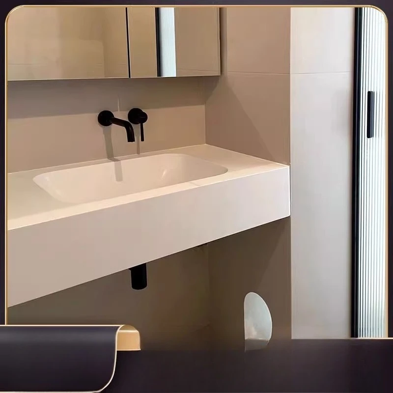 Integrated basin countertop bathroom wall-mounted washbasin bathroom washbasin