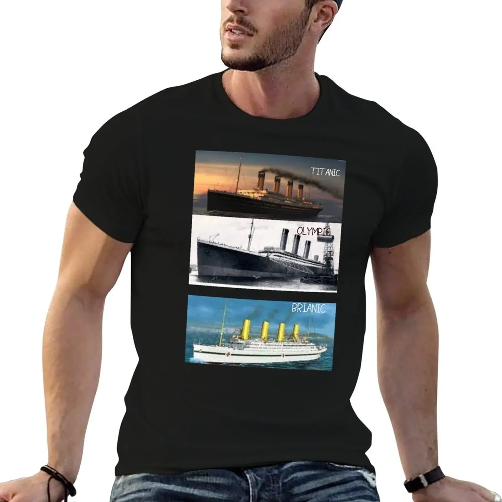 Titanic,britanic sister ship,iceberg,white star star liners,ship Long Sleeve T-Shirt sports fans mens fashion