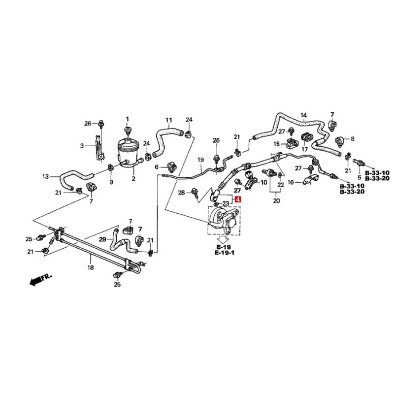 أنبوب زيت عالي الضغط لمضخة الطاقة ، أنبوب زيت التوجيه ، 53713-S9V-A01 ، 53713-S3V-A01 ، مناسب للطيارين Ho ، Pi ، lo ، T