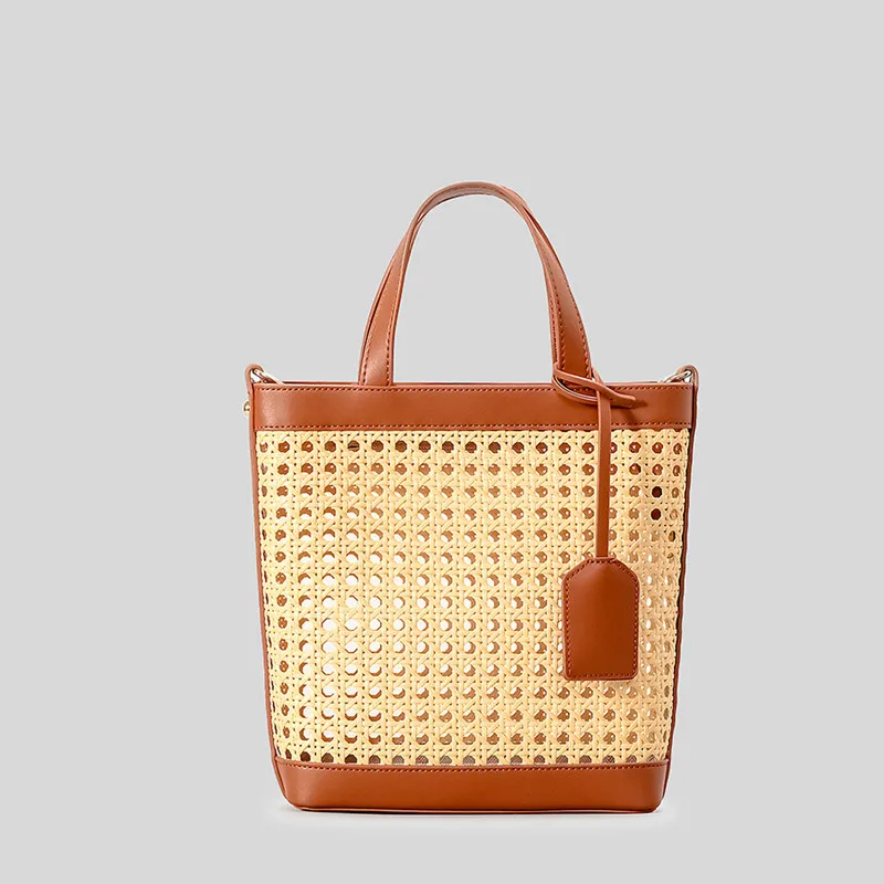 

2025 Luxury Summer Grass Bag Designer Women's Straw Beach Bag New Fashion Woven Handbags Leisure Crossbody Shoulder Bag