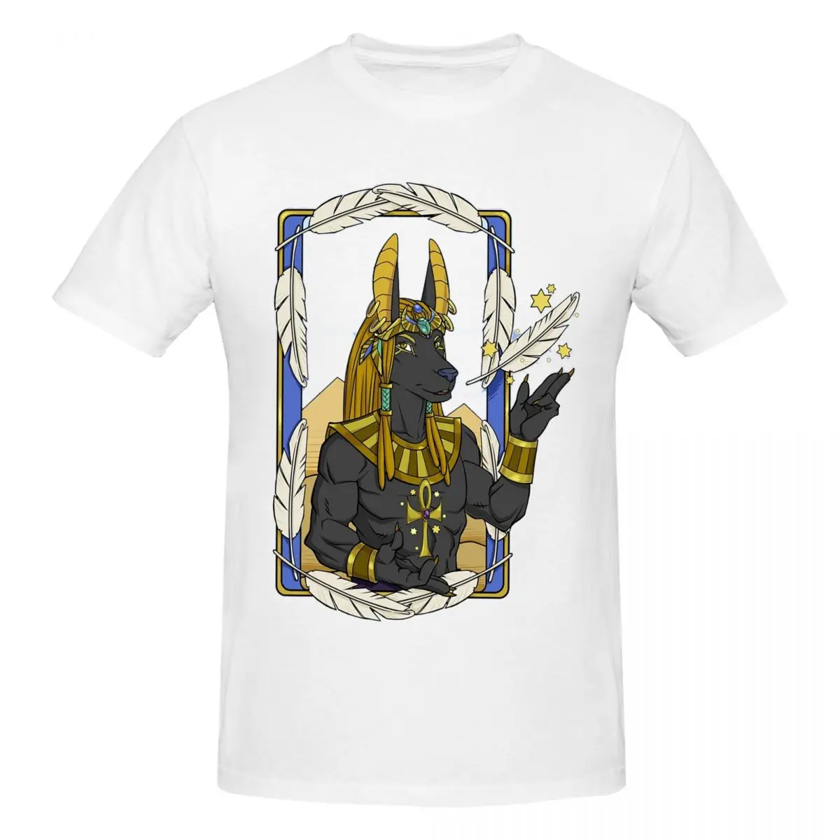 Souls Of Anubis Men T-Shirt Funny Plus Size T Shirts Men's O-Neck Cotton Tees Short Summer Male