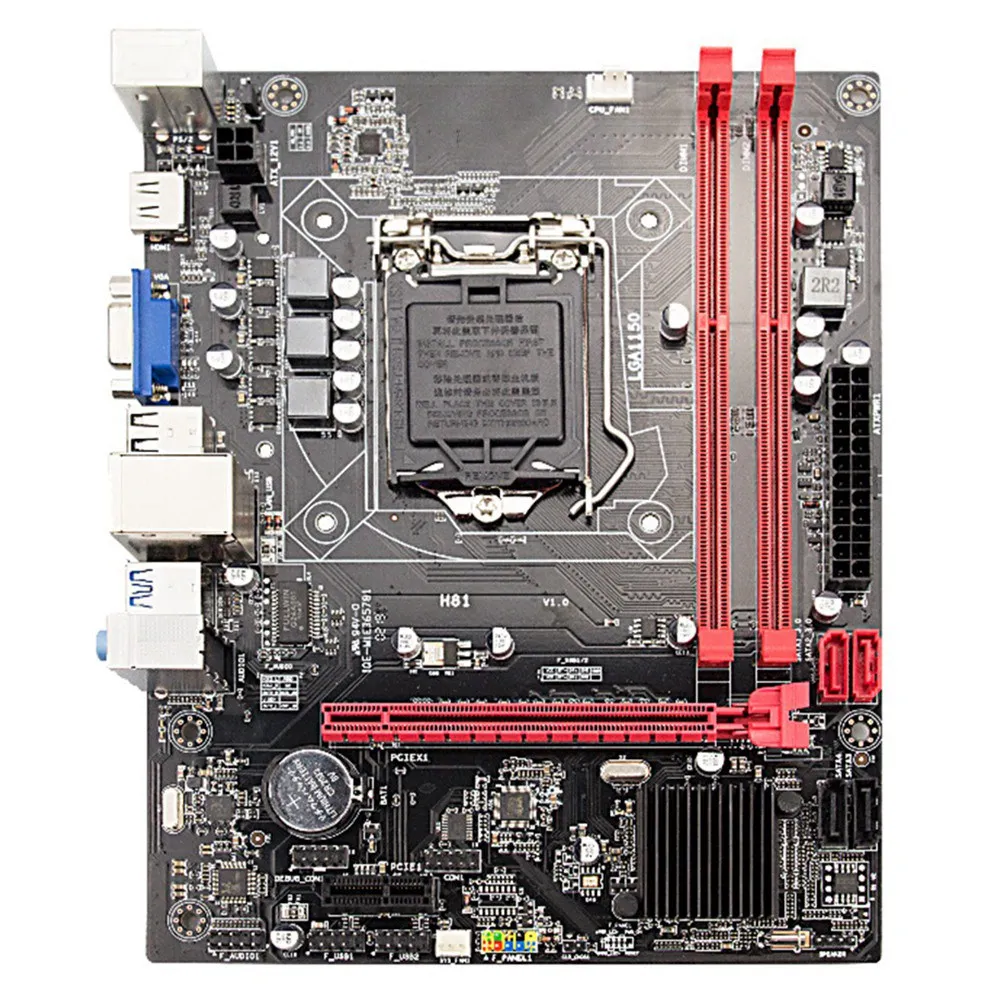 

H81 Computer Motherboard 1150-Pin Support for Intel 4Th Generation Core I3 I5 4130 4460 Game Set Motherboard