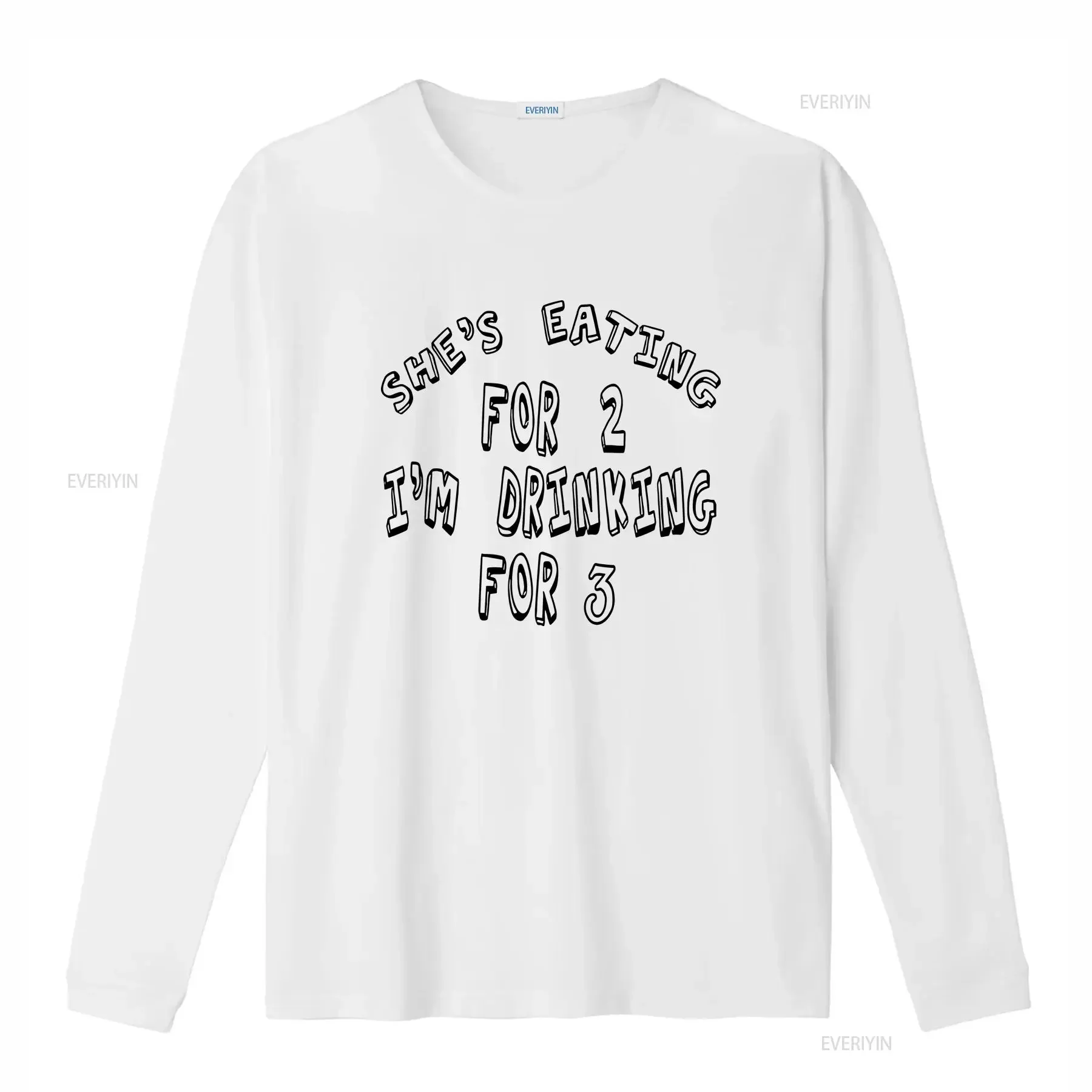 She's Eating for 2 I'm Drinking 3 shirt funny Pregnancy Announcement t baby shower gift ideas vintage Washed Versatile