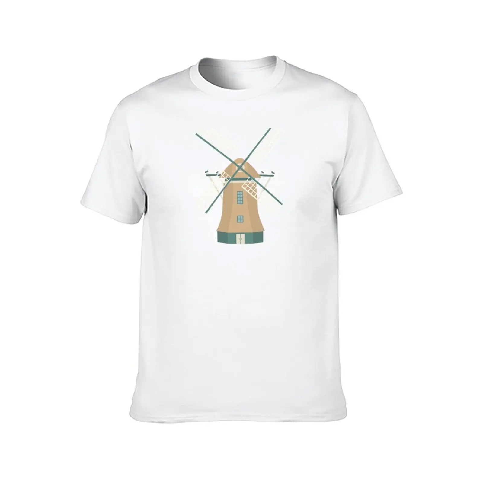 Old Dutch Windmill T-Shirt t shirts cotton 100% funny t shirts cotton T-Shirt view 2