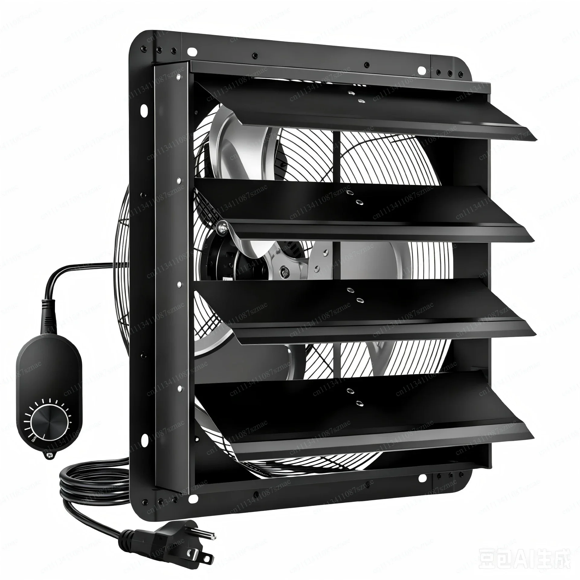 Auto Shutter Exhaust Fan High Temperature Resistant Ventilation, Window Industrial Fan for Kitchen Air Suction Use