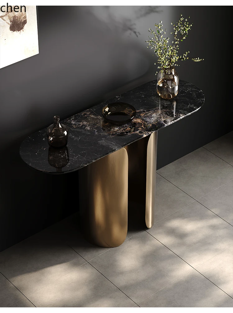 Xuanguantai light luxury against the wall modern simple aisle ultra-narrow marble