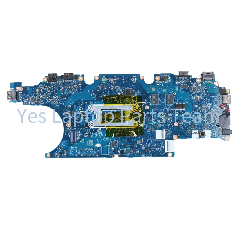 Imagem -06 - Placa-mãe La-c632p para Dell Latitude E5470 Placa-mãe Laptop 0xjj0g 0nr58r 0xj0g 0dn9pc 0nr58r i5 i7 6ª Geração