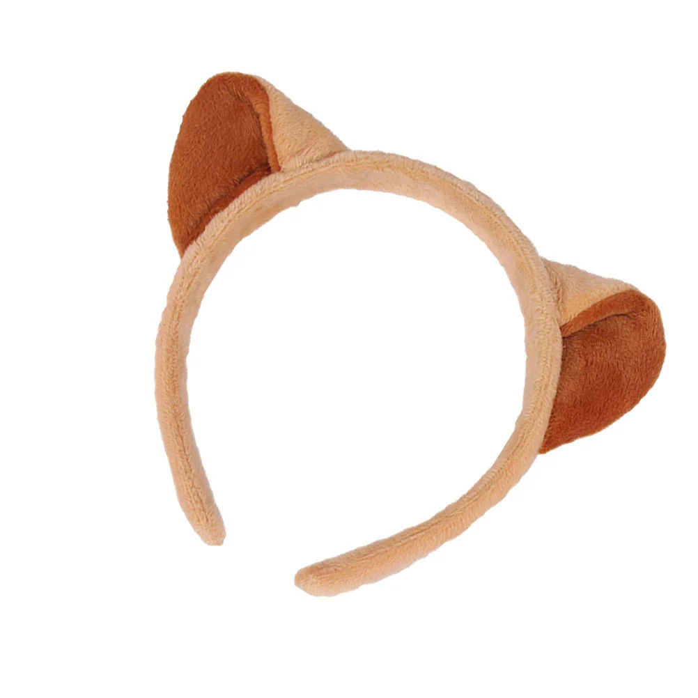 Bandeau de sauna en forme d'oreilles de chat, 1 pièce, accessoire pour fête, cosplay, performance, marron clair