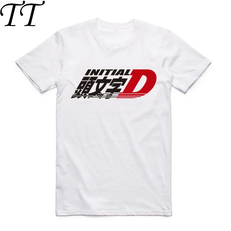 

2017 Men Print Drift Japanese Anime Fashion T Shirt Short Sleeves O Neck Summer Cool Casual AE86 Initial D Homme Tshirt
