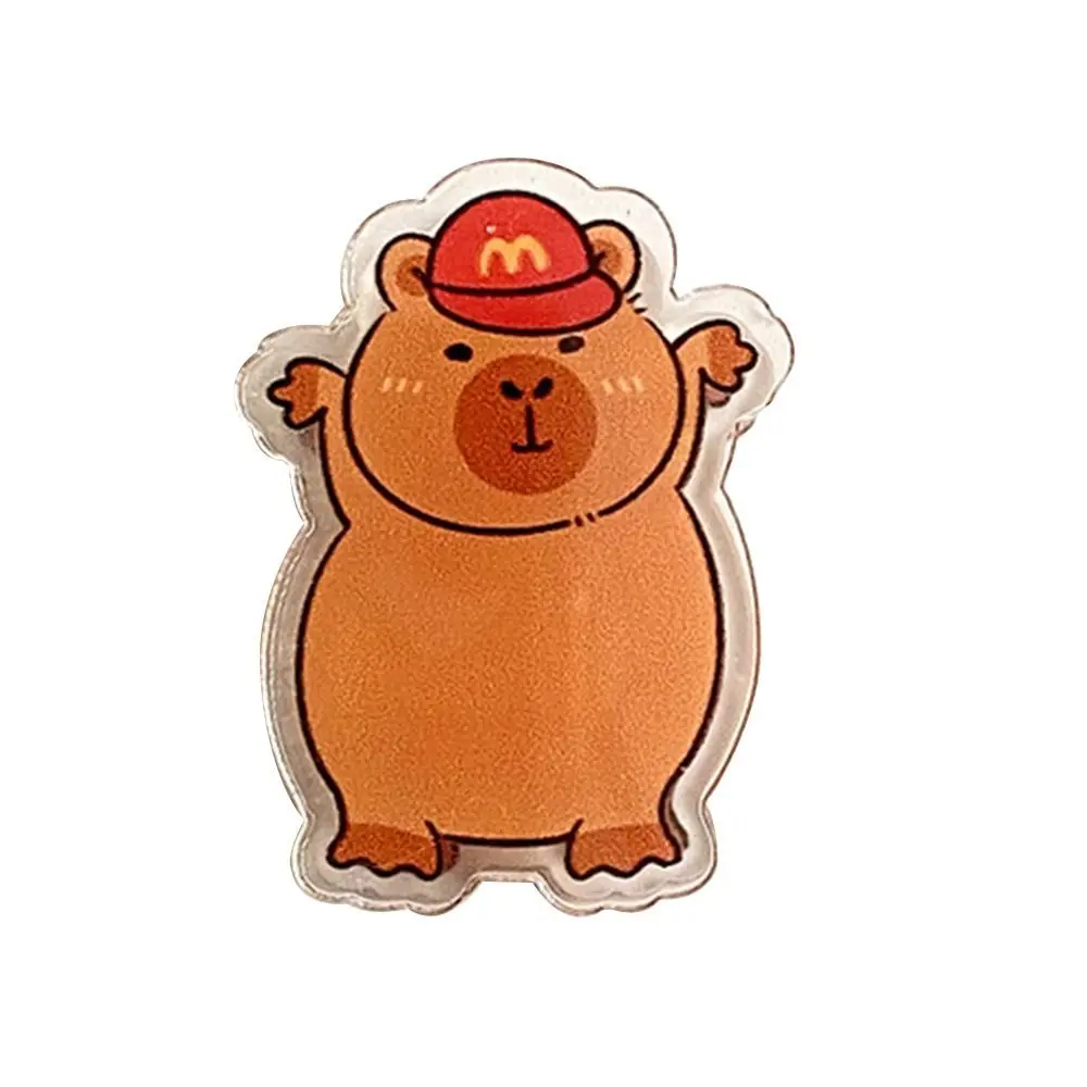 

New Acrylic Capybara Note Holder Office Supplies Cute Guinea Pig Folder School Supplies Storage PP Clip