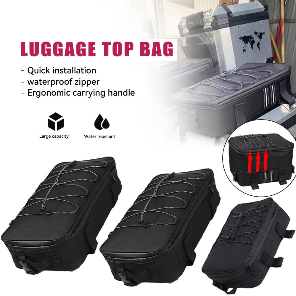 Motorcycle Top Box Bags Expandable Luggage Bags For BMW R1250GS Adventure R1200GS LC ADV Additional Bags For G 310 GS 310