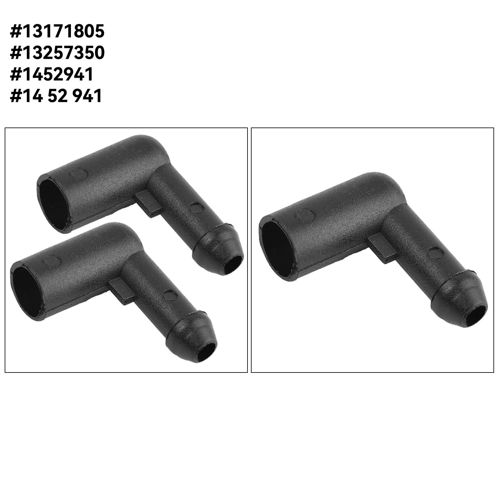 1/2 pc Windscreen Washer Hose Connector Bend Hose Connection 13171805 1452941 Fits For Opel Vastra H Corsa D Zafira B Auto Parts