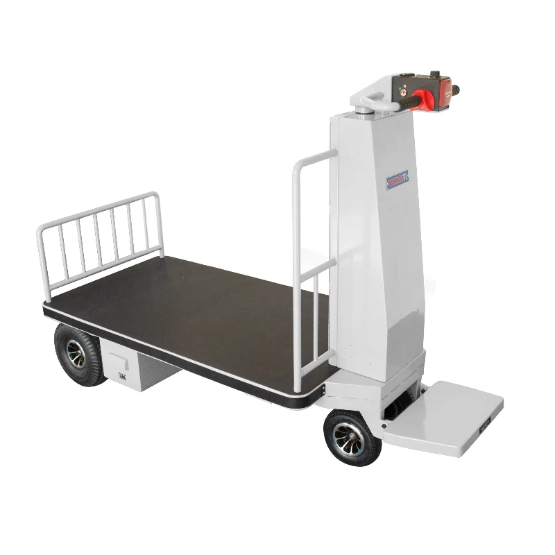

Bracket Drive Electric Trolley Warehouse Motorized Platform Trolley Logistics Electric Flat Car