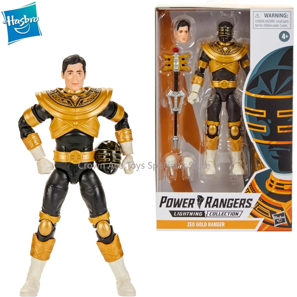 

Hasbro Power Rangers Lightning Collection Zeo Gold Ranger Action Manga Figures Model Trendy Toys Doll Holiday Collectible Gifts