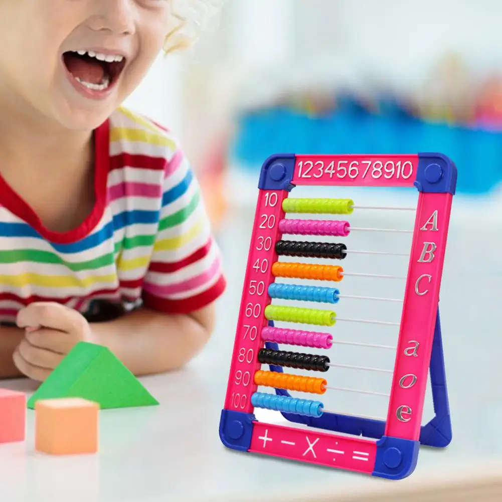Abacus Kindergarten Kids Smooth Standing Neck Protection Students Math Calculation Ability Promotion Counting Frame Abacus Toy