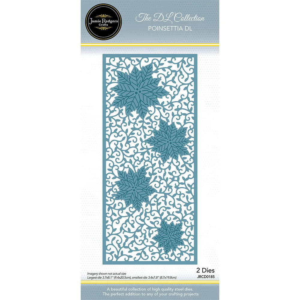 

Snowflake DL Die Elegant Poinsettia Oval Die DIY Scrapbooking Card 2025 October New Christmas Creative Expressions Crafts Dies