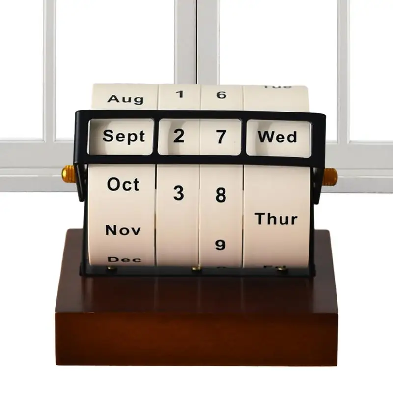 

Perpetual Date Calendar 2024 Reusable Perpetual Calendar With Months Photo Props Compact Calendar Gifts For Cafe Dormitory