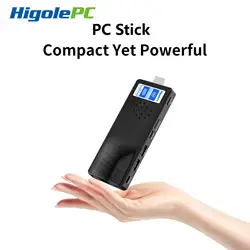 Higole-Mini PC Stick sin ventilador, Intel J4125, Windows 11, WiFi5, 4/8GB, 64/128/256GB, 4K, ordenador de escritorio, portátil, HDMI2