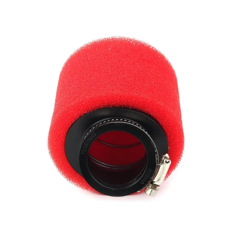 35mm 38mm 42mm 45mm 48mm Pit Dirt Bike Angled Foam Air Filter Systems Red Fit 110cc 125cc KLX CRF50 CRF70 Motorcycle Accessory