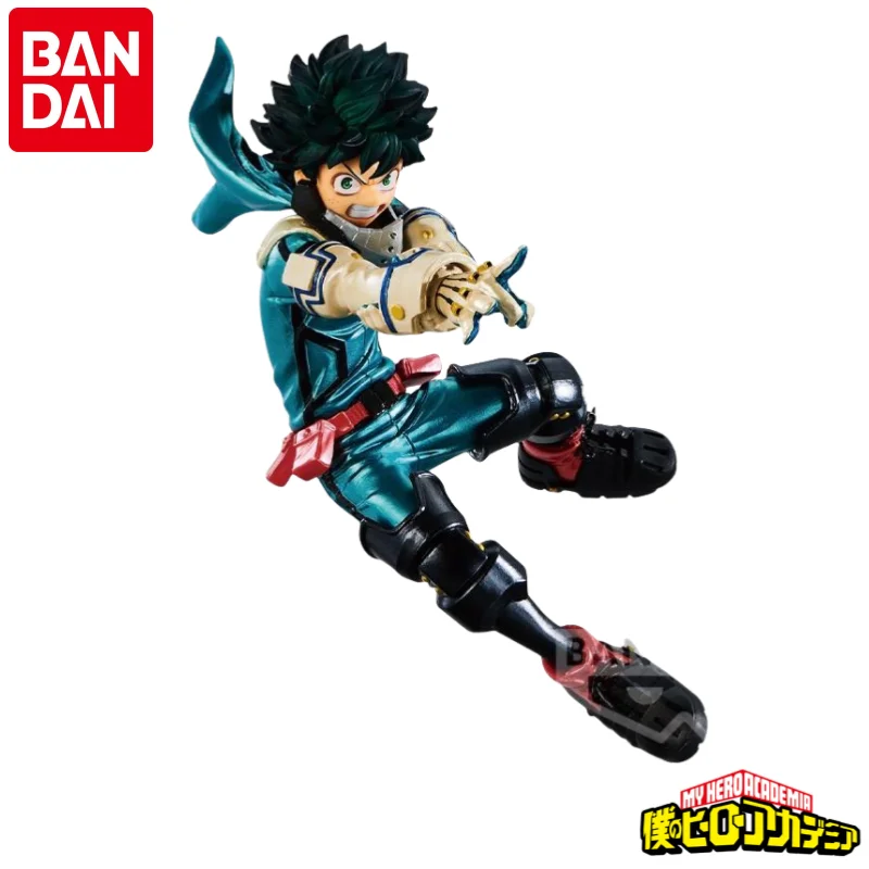 

В наличии оригинальная фигурка Bandai, 100% натуральная фигурка Banpresto My Hero Academia Midoriya Izuku, модель, украшения, статуя, праздничные подарки