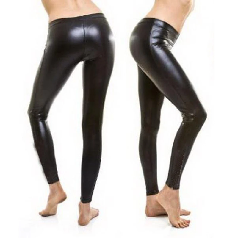 Latex Broek Fetish Strakke Broek Naadloze Nauwsluitende Pantaletten Sexy Slinky Pantalons