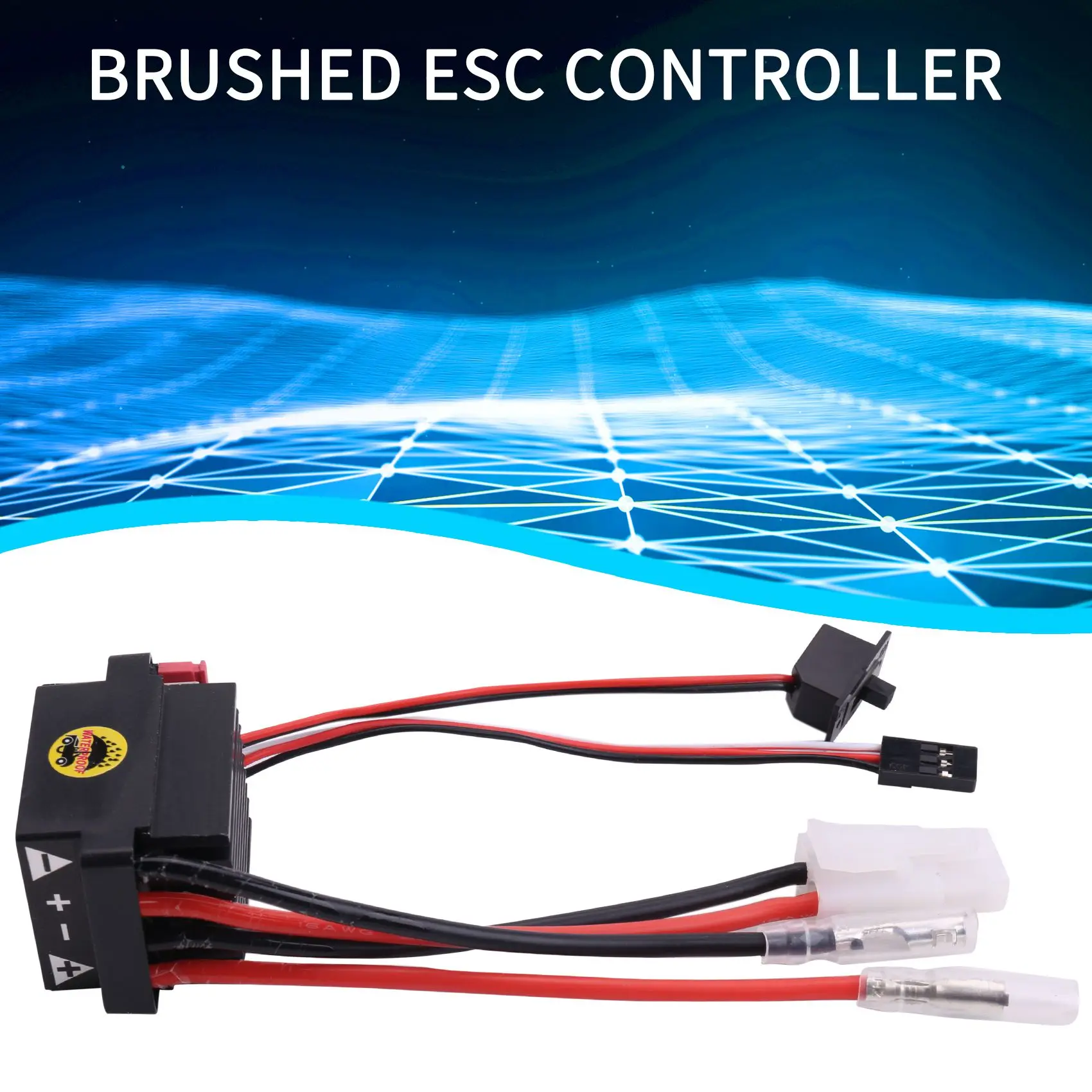 A72I Rc ESC 320A 6-12V Brushed ESC Speed Controller with 2A BEC for RC Boat U6L5