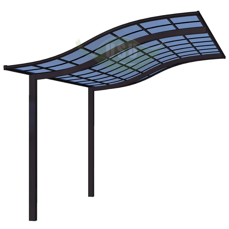 Aluminum Custom Canopy Metal Frame Waterproof High Quality Durable Nature Car Shelter Outdoor Tent Polycarbonate Roof 10-Year
