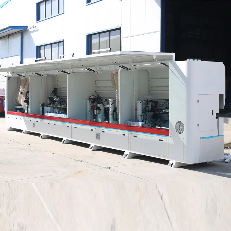 Automatic soft forming hand-free half-pass edge banding machine