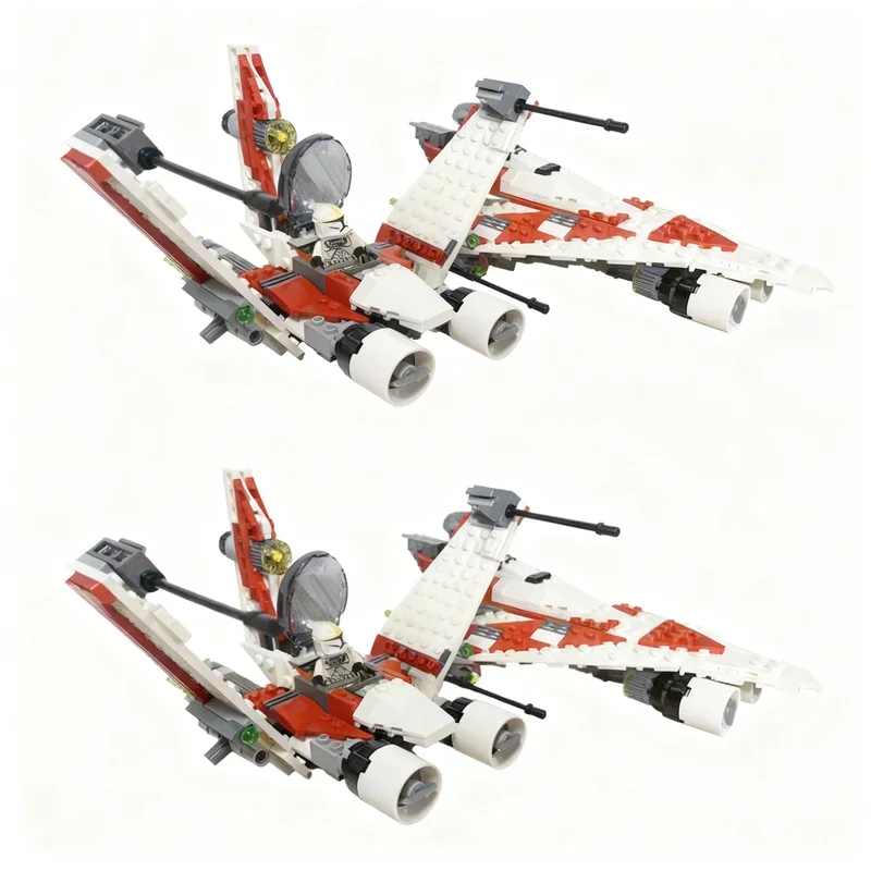 NEW 186PCS Star Battle Movie V 19 Torrent Space Fighter Model DIY Creative Display Assembly Building Blocks Birthday Gift 75388 - view 4