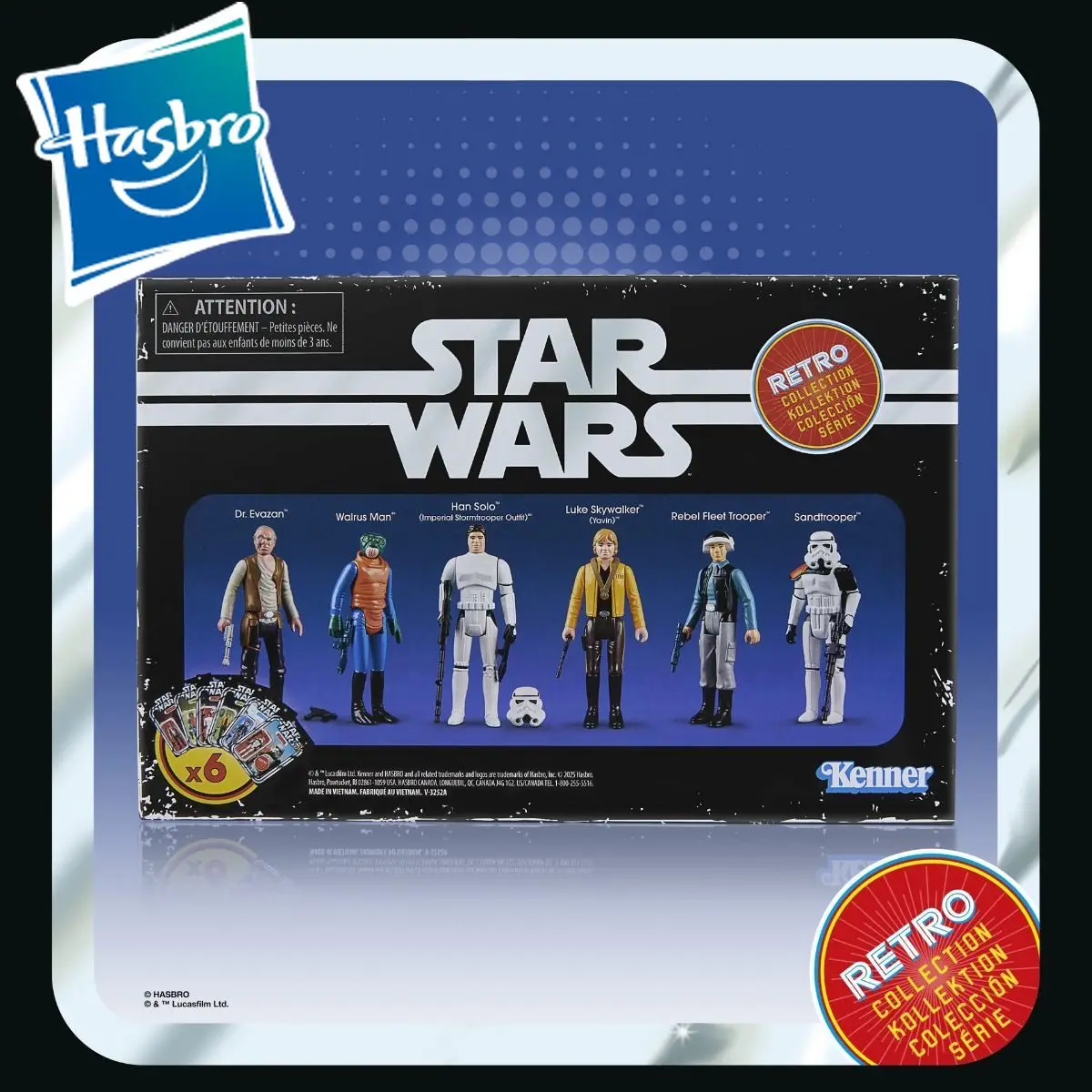 

Original Hasbro Star Wars 3.75 Card RETRO COLLECTION KOLLEKTION COLECCION SERIE Action Figure Model Toy Collection Hobby Boys