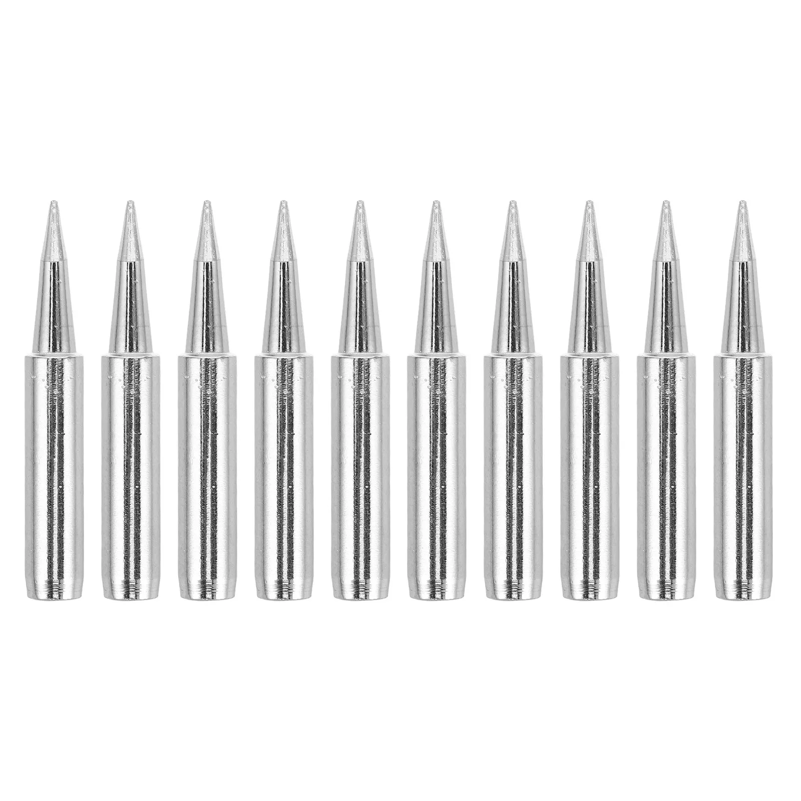 

10Pcs Electric Soldering Iron Tip Kit Wear Resistant Versatile Use for Different Soldering Stations Solder Tips