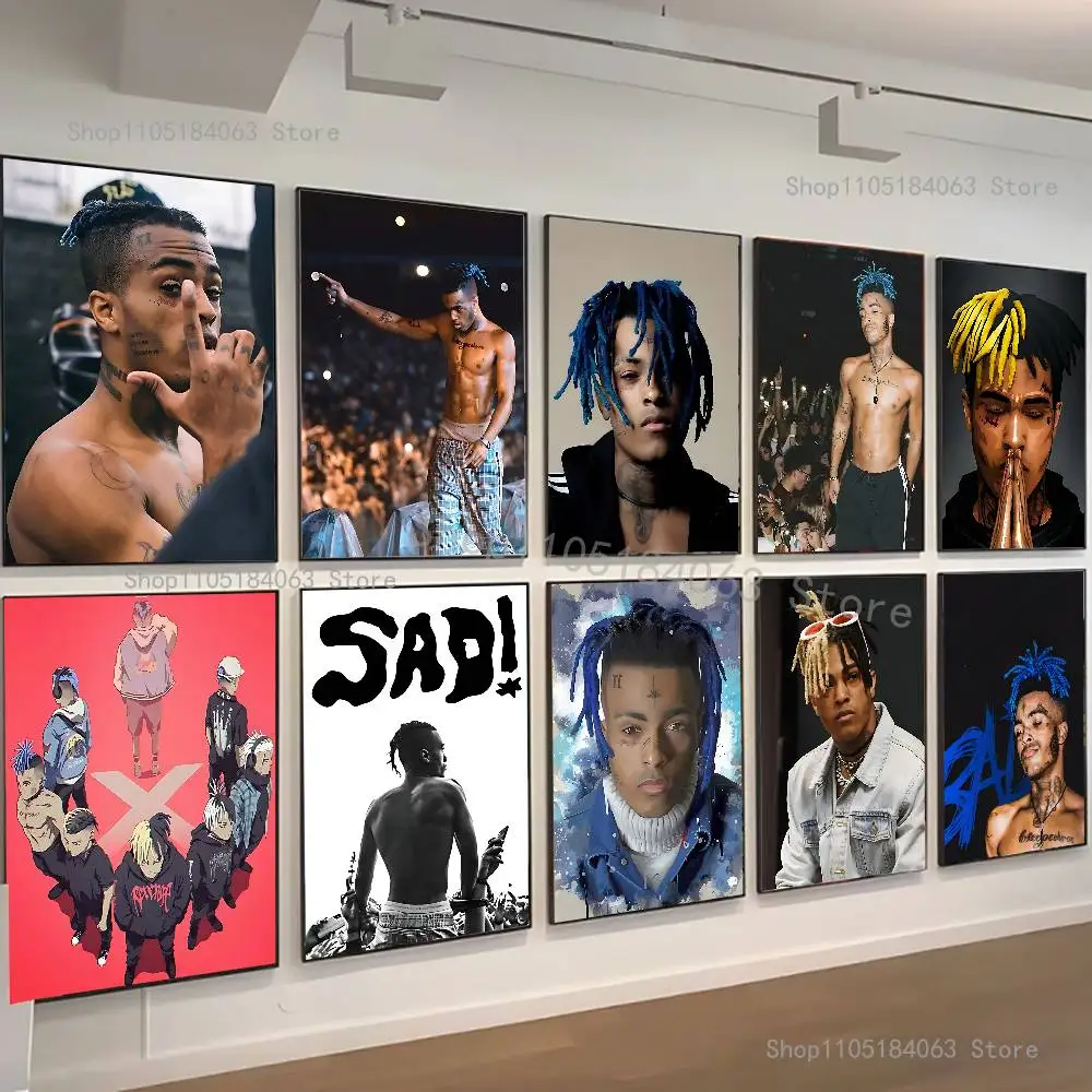 

American Rapper XXX Poster High Quality Wall Art for Home Office Bedroom Living Room Hallway Bar Perfect Gift