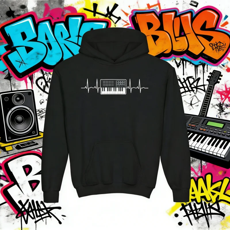 

Молодежная толстовка с капюшоном для музыкального продюсера осень-зима 2025 года, EDM Hip Hop Beat, подарок музыканту, 100% теплая толстовка с принтом из чистого хлопка Y2k