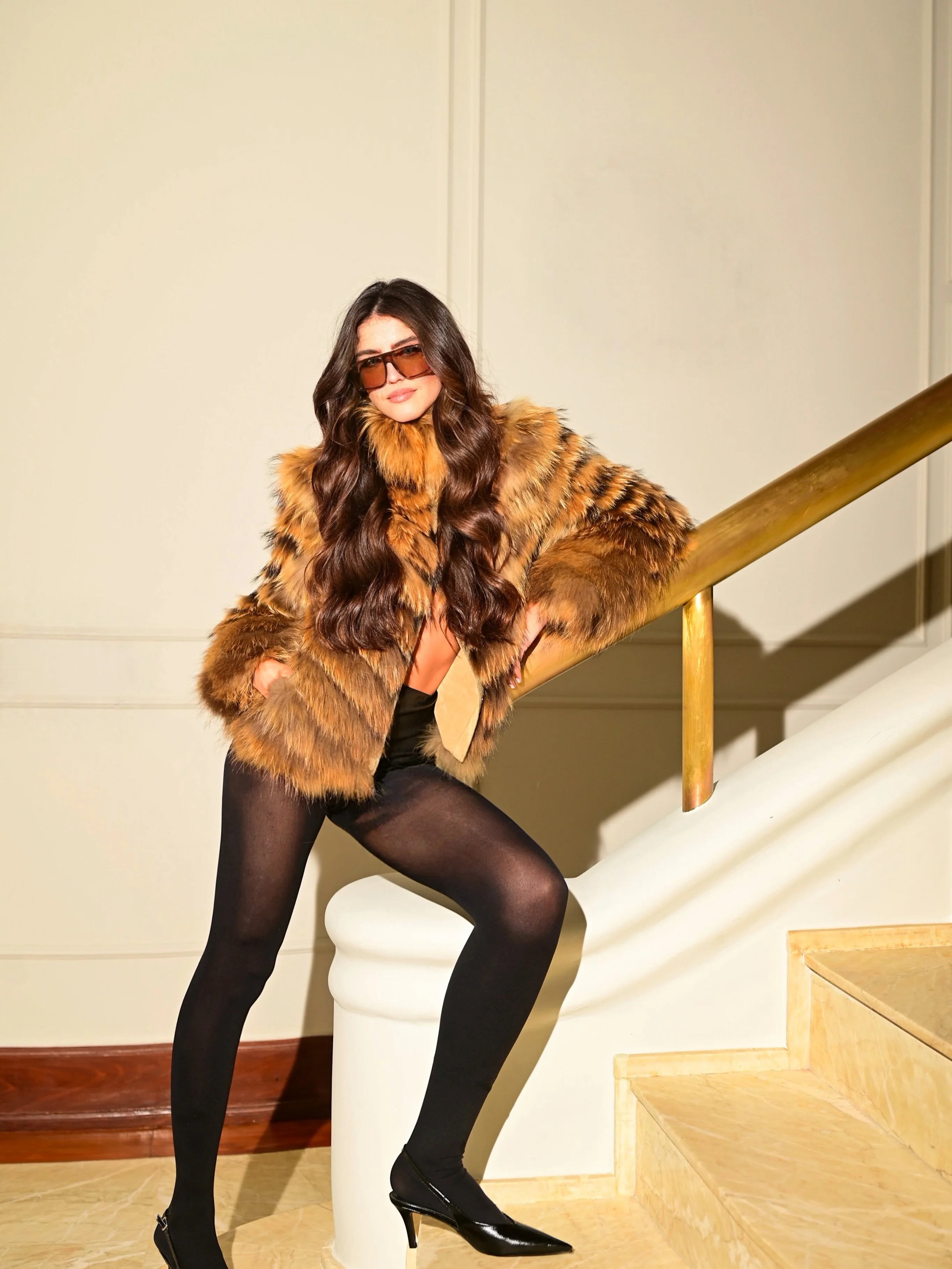 OFTBUY Custom Luxury Long Full Real Fur Coat for Women Streetwear Thick Warm Winter Real Fur Overcoat High-End Custom Outerwear