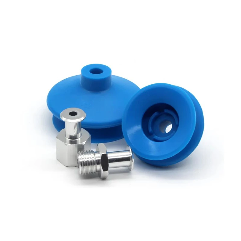 10PCS FGA Vacuum Suction Cup Pneumatic Chuck Silicone Double-layer Round Nozzle Organ Mouth Robot Automatic Manipulator Sucker
