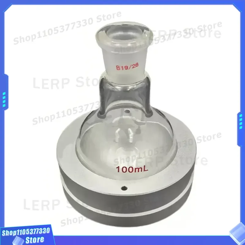 Universal Single Port Round Bottom Flask Heating Sleeve Aluminum Metal Bath Module for Test Tube Reaction Headspace Lab