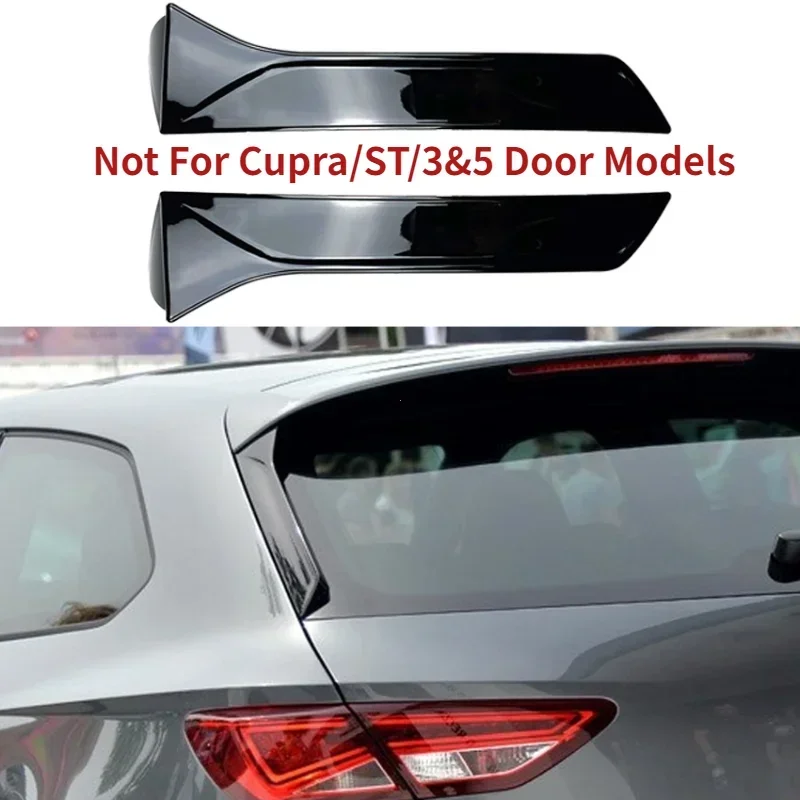 Car Window Trim Lip Spoiler For Seat Leon 5F FR Mk3 MK3.5 5Door Rear Roof Wing Side Edge Tail Flap Rear Trunk Window Spoiler Lip