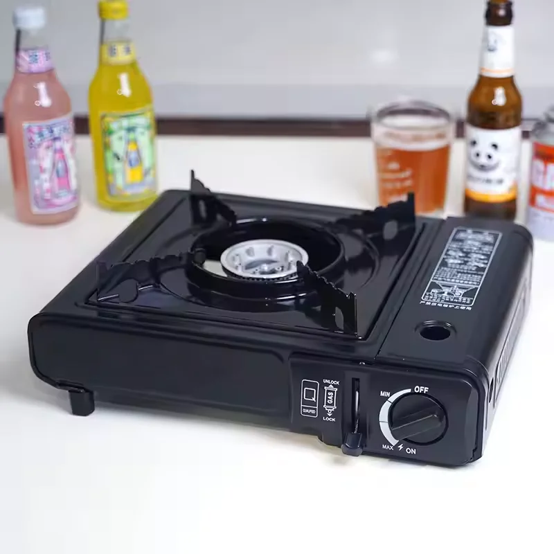 最も人気のある屋外小型キャンプストーブ卸売金属調理炉ポータブルキャンプガスストーブ
