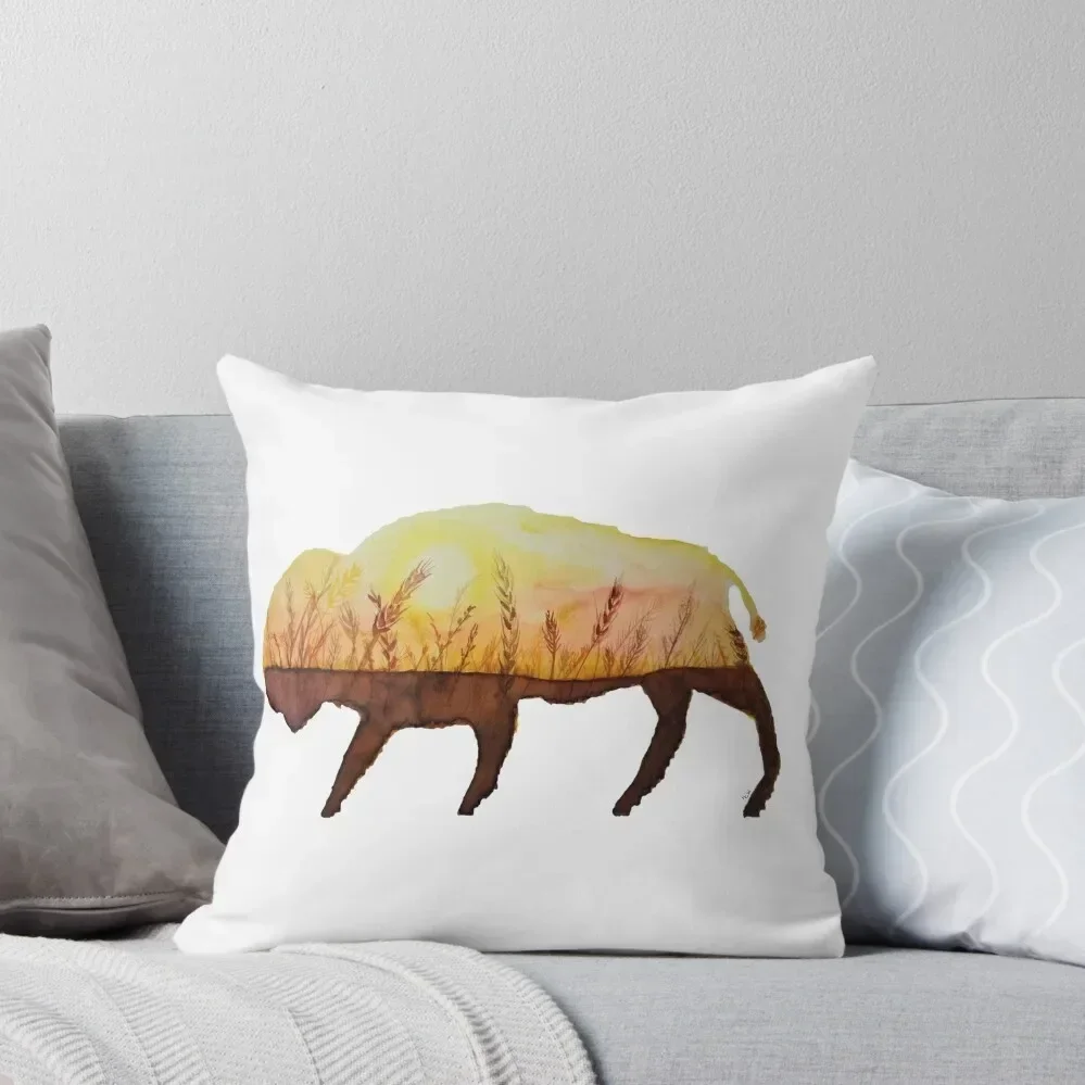 The Great Plains Bison Throw Pillow ornamental pillows Decorative pillow case pillow