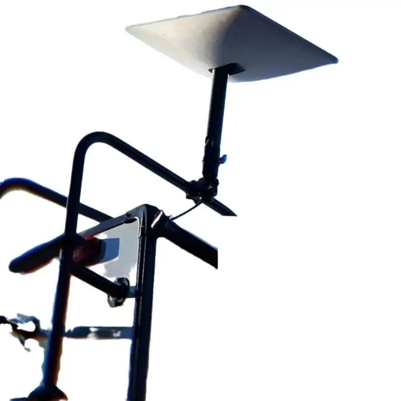 

31BC Weatherproof Iron Pipe Roof Antenna Mast Mount Bracket Adapter Adjustable for V2 Dish Horizontal Vertical Applications