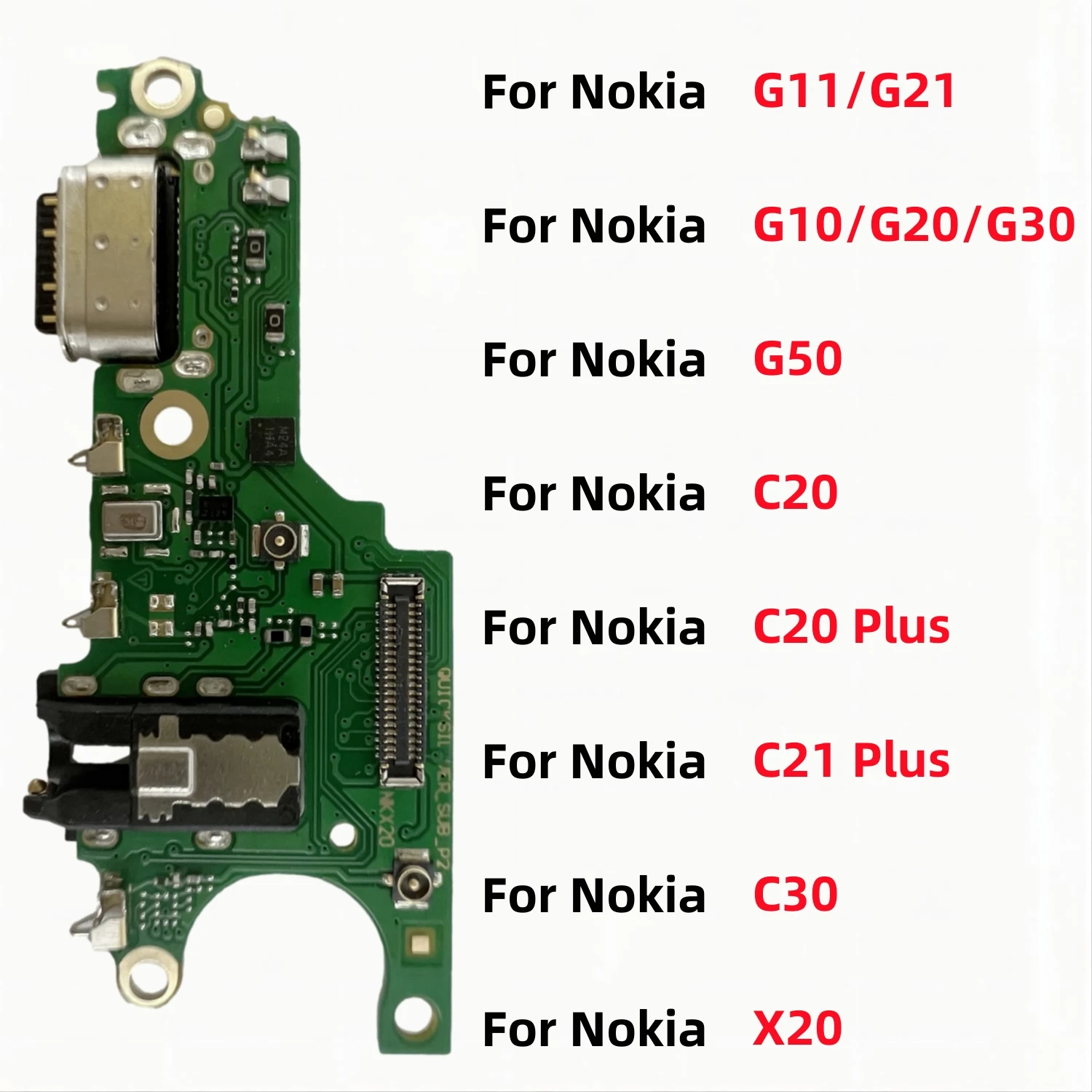 Ładowarka USB Złącze dokujące Płytka Port ładowania Elastyczny kabel Do Nokia G11 G21 G22 G10 G20 G30 G50 G60 C20 C21 Plus C30 X20